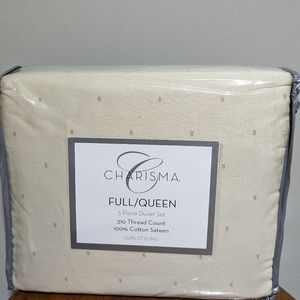 Charisma 3 piece duvet set full/queen